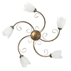 ONLI PLAFONIERA ODINO 5xE14 COL. BRONZO 4623/PL5