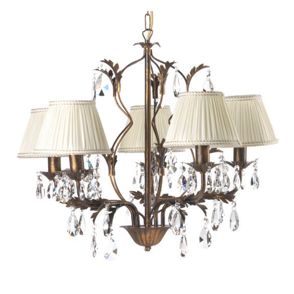 ONLI LAMPADARIO KAREN 5 LUCI COL.BRONZO 4669/5B