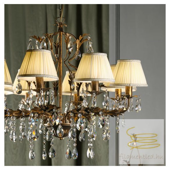 ONLI LAMPADARIO KAREN 8 LUCI COL.BRONZO 4669/8B
