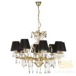 ONLI LAMPADARIO KAREN/8 LUCI COL. ORO PAR. NERI 4669/8ORO