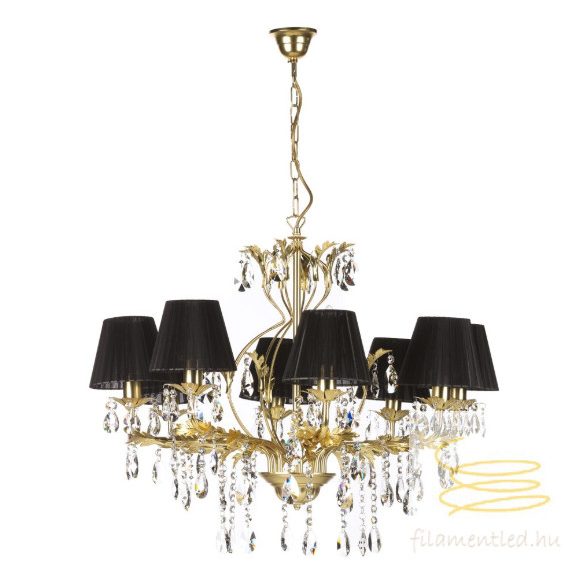 ONLI LAMPADARIO KAREN/8 LUCI COL. ORO PAR. NERI 4669/8ORO