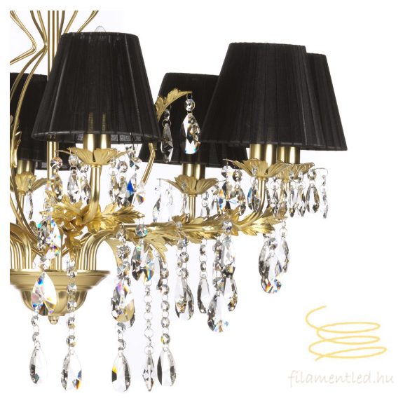 ONLI LAMPADARIO KAREN/8 LUCI COL. ORO PAR. NERI 4669/8ORO