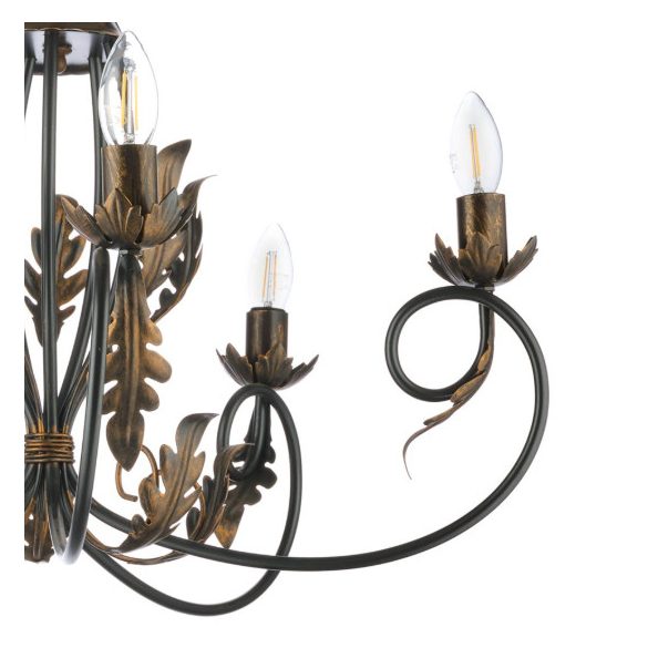 ONLI LAMPADARIO GRETEL 5 LUCI BRONZO 4691/5
