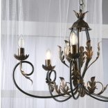 ONLI LAMPADARIO GRETEL 5 LUCI BRONZO 4691/5