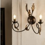 ONLI APPLIQUE GRETEL 2 LUCI BRONZO 4691/AP2