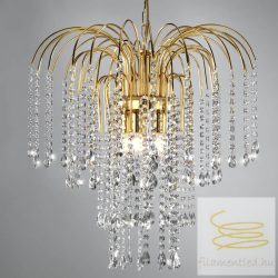 ONLI LAMP. PIOGGIA/G. 5XE14 BAGNO ORO 24kt 4698/GORO