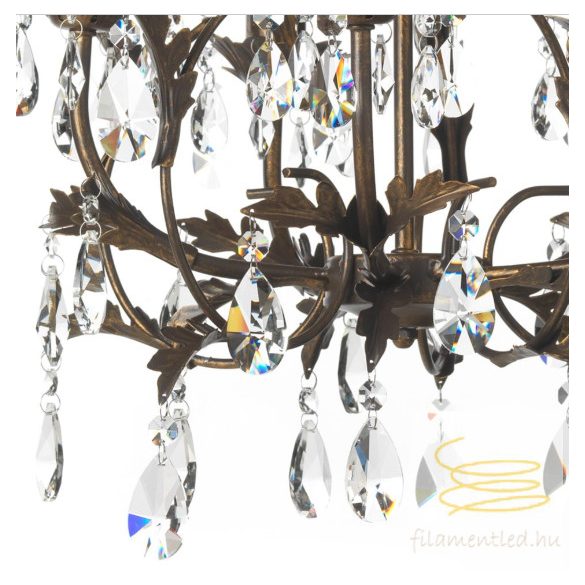 ONLI LAMPADARIO BOTTE 5 LUCI BRONZO 4706/5