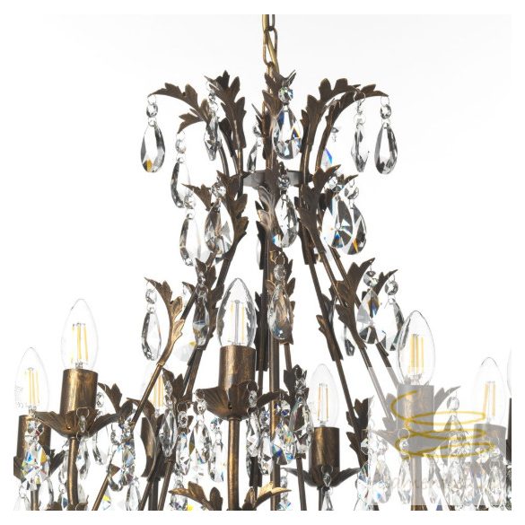 ONLI LAMPADARIO BOTTE 8 LUCI BRONZO 4706/8