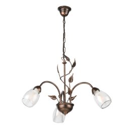 ONLI LAMPADARIO LILIANA 3xE14 COL. NERO / ORO ROSSO 4716/3