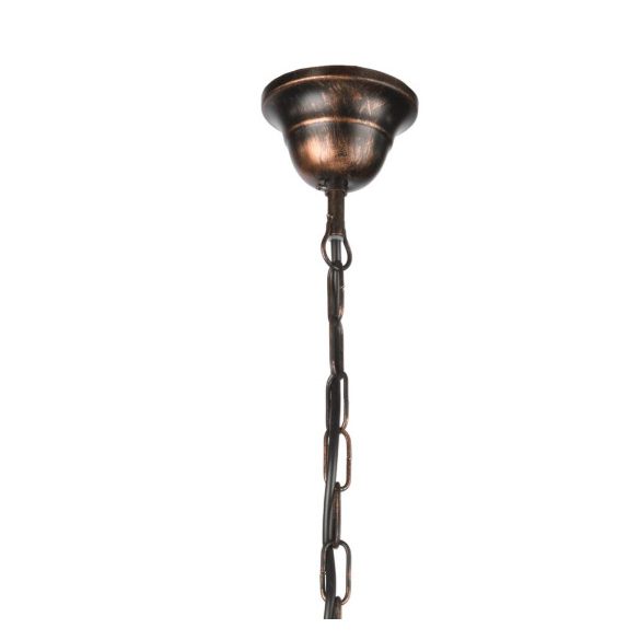 ONLI LAMPADARIO LILIANA 3xE14 COL. NERO / ORO ROSSO 4716/3