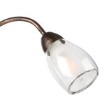 ONLI LAMPADARIO LILIANA 3xE14 COL. NERO / ORO ROSSO 4716/3