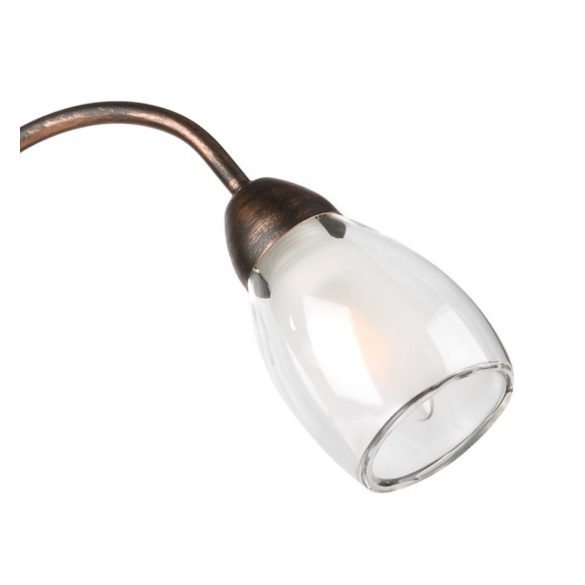 ONLI LAMPADARIO LILIANA 3xE14 COL. NERO / ORO ROSSO 4716/3