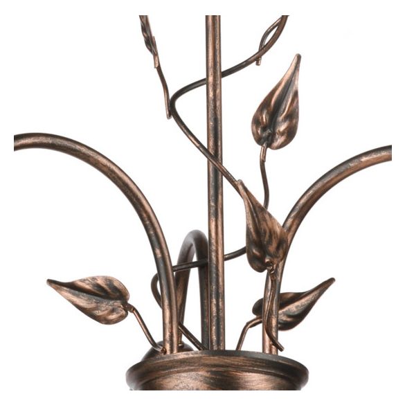 ONLI LAMPADARIO LILIANA 3xE14 COL. NERO / ORO ROSSO 4716/3