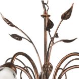 ONLI LAMPADARIO LILIANA 5xE14 COL. NERO / ORO ROSSO 4716/5