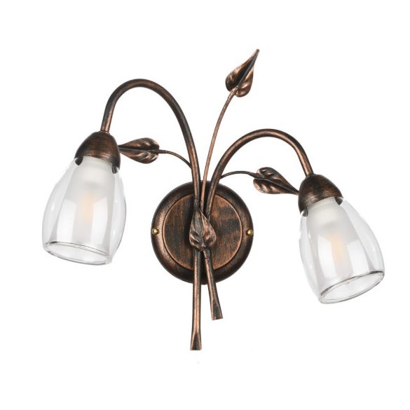 ONLI APPLIQUE LILIANA 2 LUCI COL. NERO / ORO ROSSO 4716/AP2