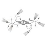 ONLI PLAFONIERA LILIANA 6xE14 OVALE CROMO 4716/OV6C