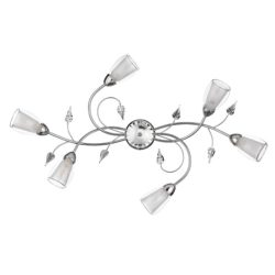 ONLI PLAFONIERA LILIANA 6xE14 OVALE CROMO 4716/OV6C