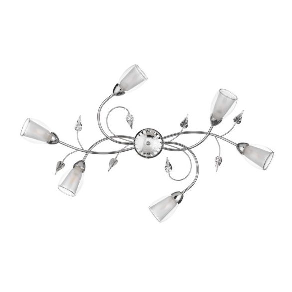 ONLI PLAFONIERA LILIANA 6xE14 OVALE CROMO 4716/OV6C