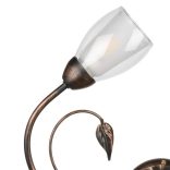 ONLI PLAFONIERA LILIANA 6xE14 OVALE COL. NERO / ORO ROSSO 4716/OV6