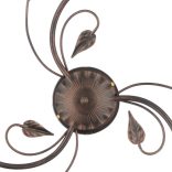 ONLI PLAFONIERA LILIANA 3 LUCI COL. NERO / ORO ROSSO 4716/PL3