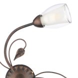 ONLI PLAFONIERA LILIANA 3 LUCI COL. NERO / ORO ROSSO 4716/PL3