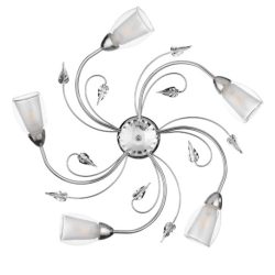 ONLI PLAFONIERA LILIANA 5 LUCI CROMO 4716/PL5C