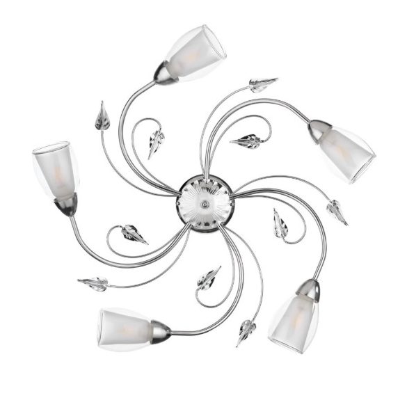 ONLI PLAFONIERA LILIANA 5 LUCI CROMO 4716/PL5C