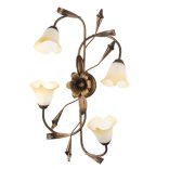 ONLI PLAFONIERA LUCREZIA  BRONZO 4 LUCI 4722/PL4B
