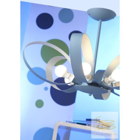 ONLI LAMPADARIO SERENA 6 LUCI COL.CELESTE 4735/6C