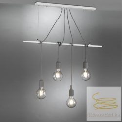 ONLI SOSPENSIONE WIRE/4 LUCI BIANCA S/LAMP. 4853/S4B