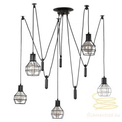 ONLI PLAFONIERA SPIDER/5 CON CONTRAPPESI S/LAMP. 4859/PL5