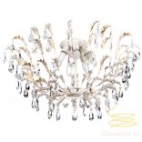 ONLI PLAFONIERA CESTA AVORIO GOCCE 6 LUCI 4864/PL6