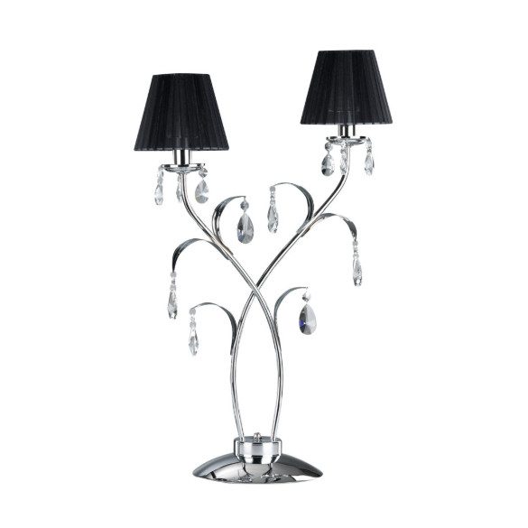 ONLI LUME JACQUELINE 2 LUCI CROMO PAR.NERO 4865/LGN