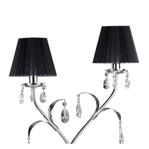 ONLI LUME JACQUELINE 2 LUCI CROMO PAR.NERO 4865/LGN
