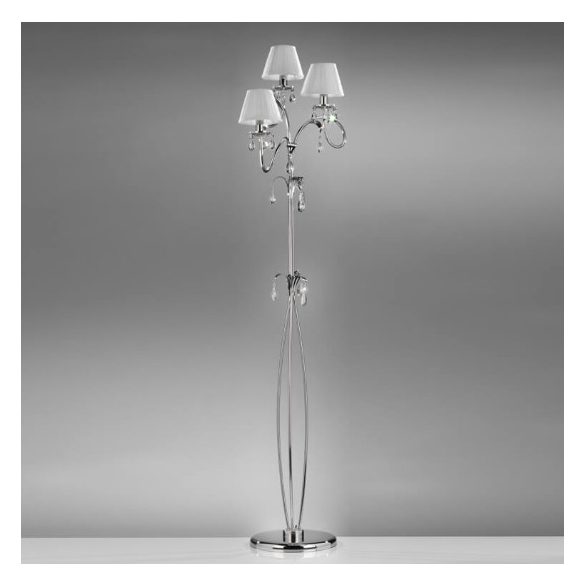 ONLI PIANTANA JACQUELINE 3 LUCI CROMO PAR.BIANCO 4865/PT