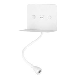 ONLI APPLIQUE PLAK LED CON USB COL.BIANCO 4884/APB