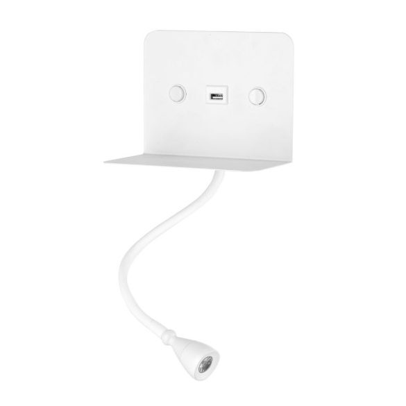 ONLI APPLIQUE PLAK LED CON USB COL.BIANCO 4884/APB