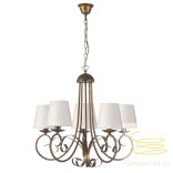 ONLI LAMPADARIO POMPEI 5 LUCI BRONZO CON PAR. SABBIA 4885/5BP