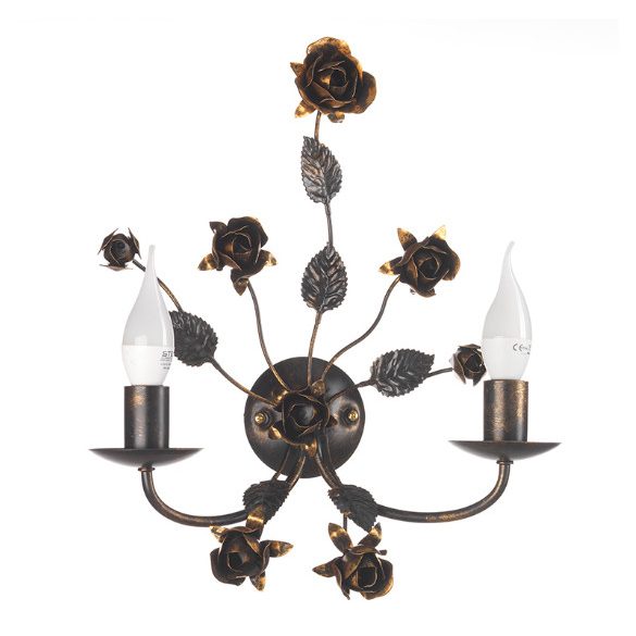 ONLI APPLIQUE CAROLINA 2 LUCI COL.BRONZO 4914/AP2B