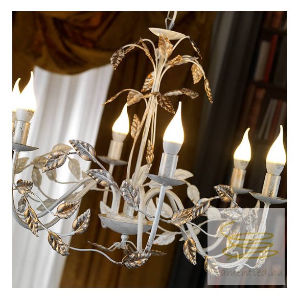 ONLI LAMPADARIO COLLANA/6 AVORIO-ORO 4915/6A
