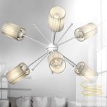 ONLI SOSPENSIONE GALASSIA BIANCA C/PARALUMI BIANCHI 4934/6PB