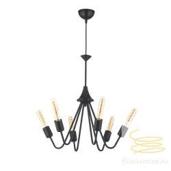 ONLI LAMPADARIO BILLY 6 LUCI COL. NERO 4937/6