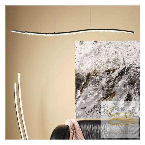 ONLI SOSPENSIONE ONDA COL.NERO L.100 CM LED 4000K 5011/S