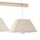 ONLI SOSPENSIONE BALDO 2xE27 CAVI BIANCHI CON PARALUMI 5016/2PB