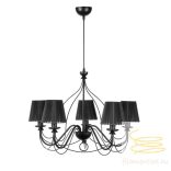 ONLI LAMPADARIO LORIS/5 COL. NERO PAR. NERI 5031/5NP