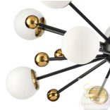 ONLI LAMPADARIO BILLO NERO/OTTONE 10xE14 5043/10