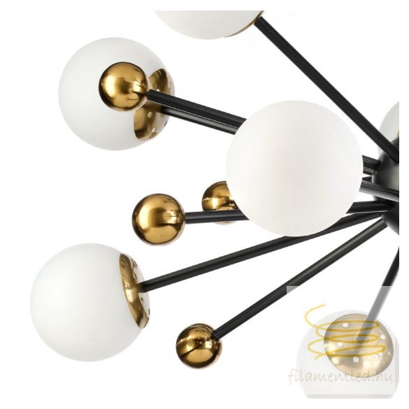 ONLI LAMPADARIO BILLO NERO/OTTONE 10xE14 5043/10