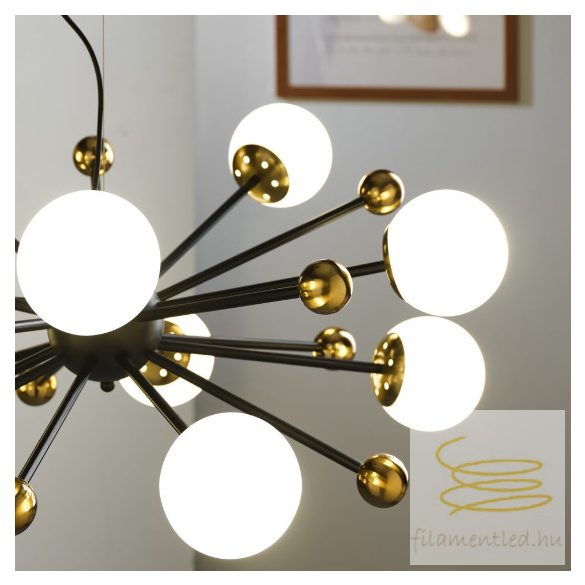 ONLI LAMPADARIO BILLO NERO/OTTONE 10xE14 5043/10