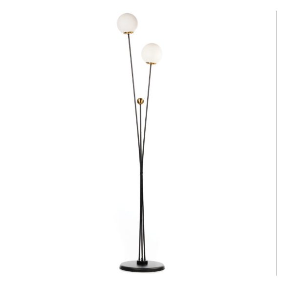 ONLI PIANTANA BILLO NERO/OTTONE 2xE14 5043/PT2