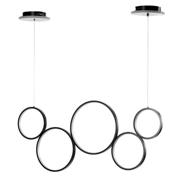 ONLI SOSPENSIONE RINGS LED 4000K COL.NERO 5045/SNF